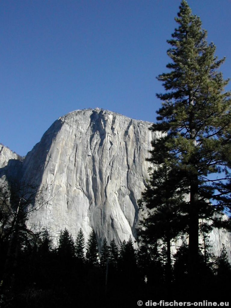Yosemite: El Capitan
El Capitan ist ein Monolith aus Granit, der etwa 1.000 Meter in die Höhe ragt. 
